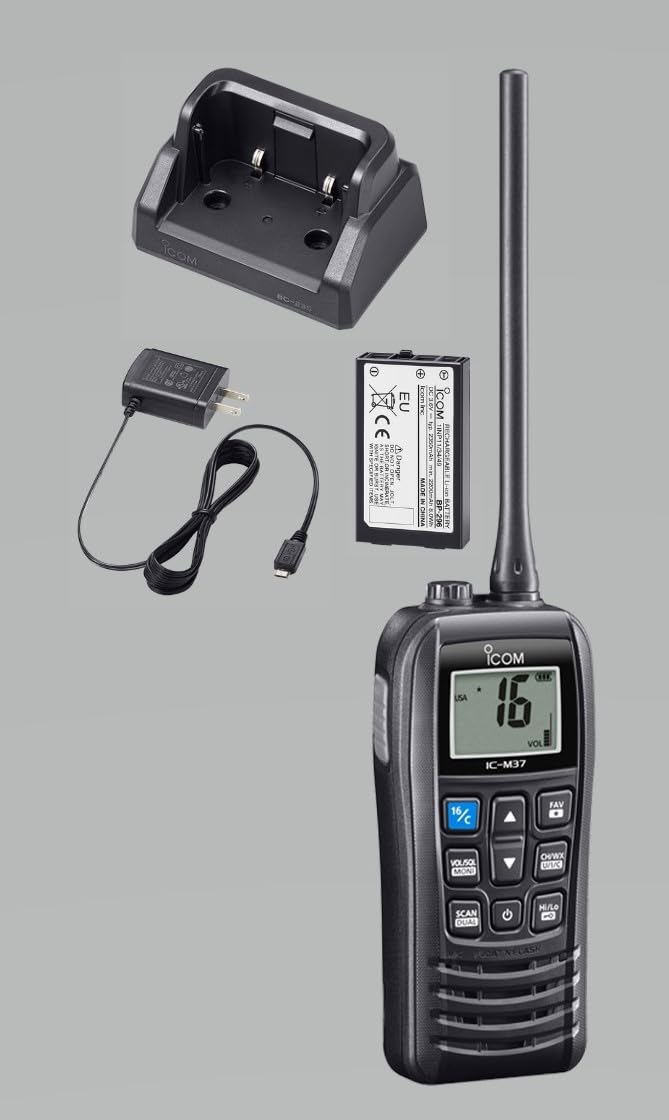 Amazon | IC-M37J 国際VHFマリントランシーバー（携帯型/5W